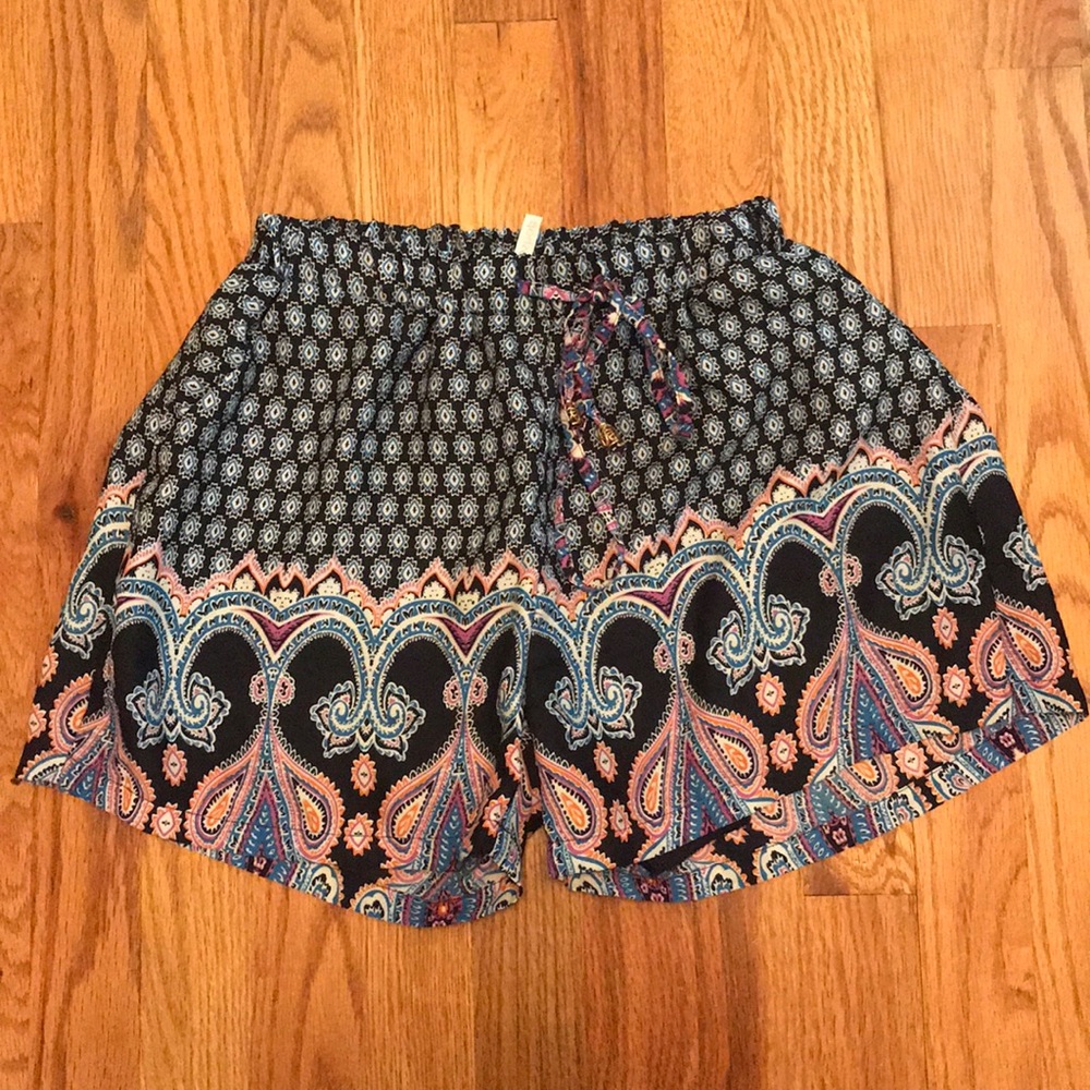Fun Printed Flowy Shorts